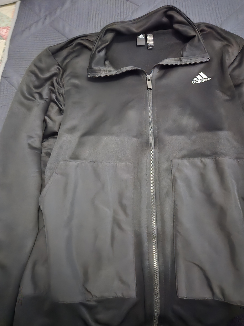 Adidas Men’s Black Full-Zip Jacket